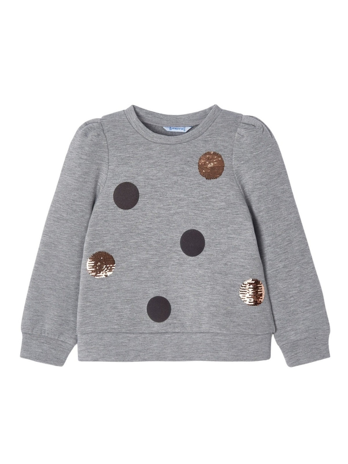 Sweat fantasia Prata vig  (Cinza Claro)  para Menina - Mayoral