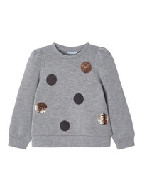 Sweat fantasia Prata vig  (Cinza Claro)  para Menina - Mayoral