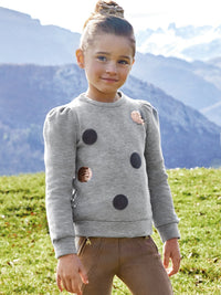 Sweat fantasia Prata vig  (Cinza Claro)  para Menina - Mayoral