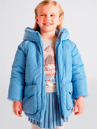 Blusão reversivel Oceano     (Azul)  para Menina - Mayoral