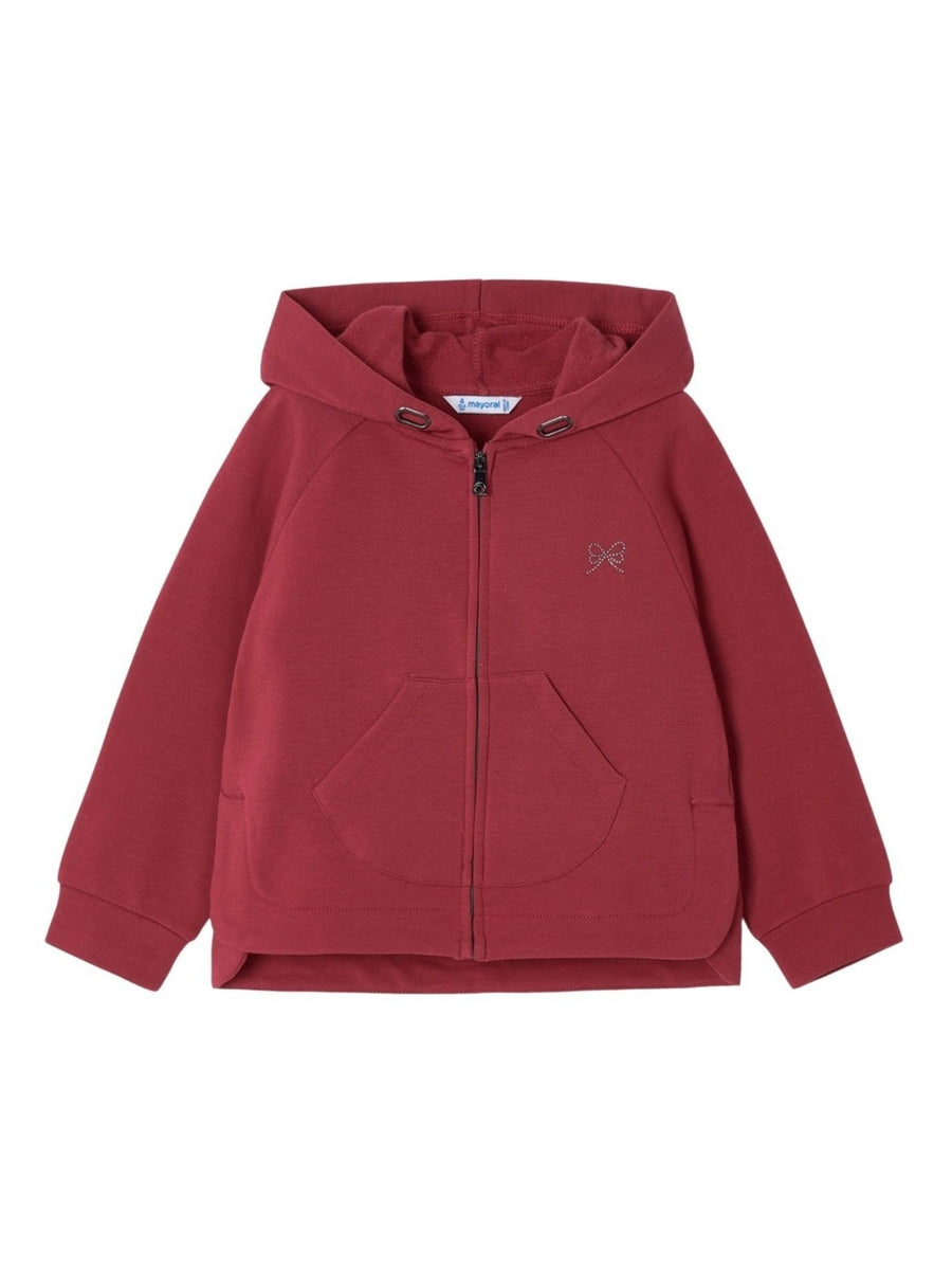 Casaco sport felpa Groselha   (Vermelho Escuro)  para Menina - Mayoral