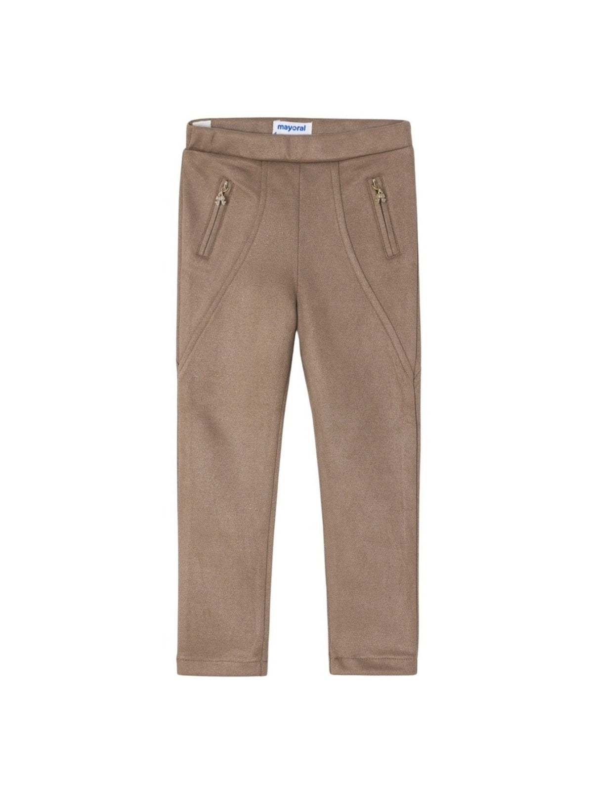 Calça fechos Topeira    (Castanho Claro)  para Menina - Mayoral