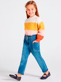 Calça slouchy Claro      (Ganga c/ Lavagem)  para Menina - Mayoral