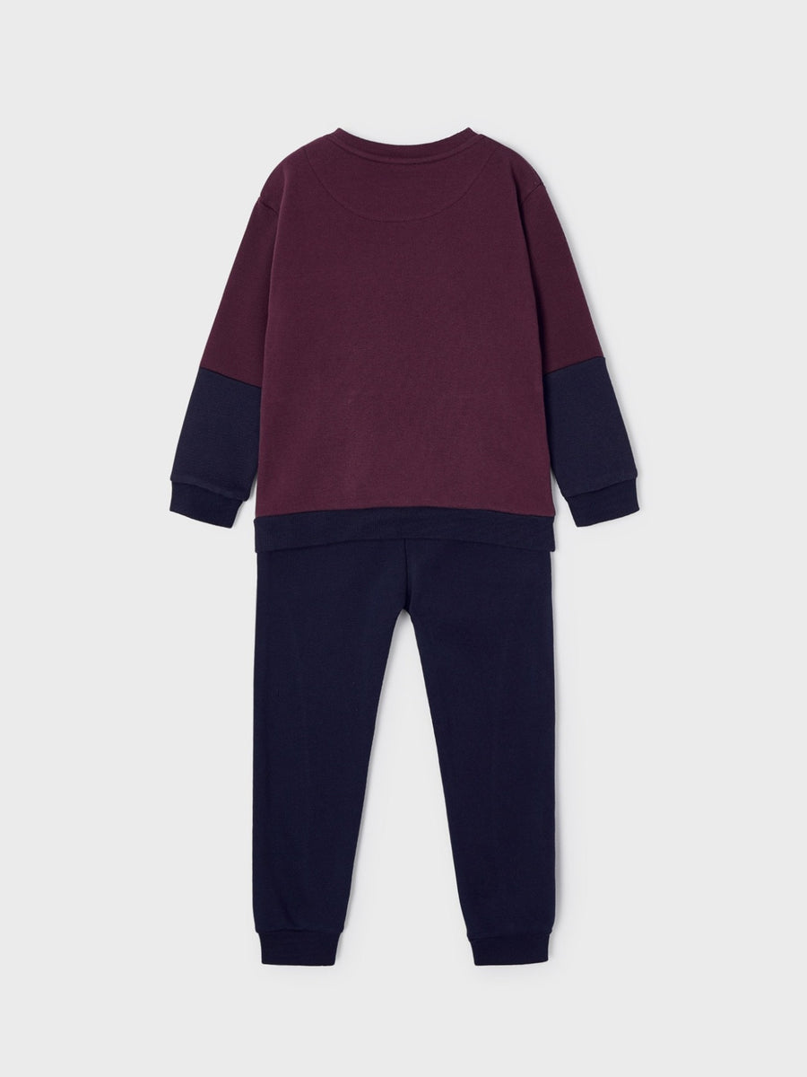 Fato treino 1p sweat blocking Ameixa     (Bordeaux)  para Menino - Mayoral