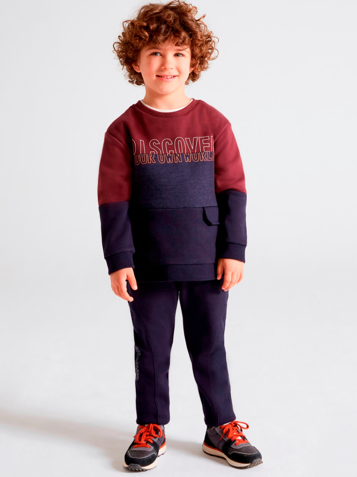 Fato treino 1p sweat blocking Ameixa     (Bordeaux)  para Menino - Mayoral