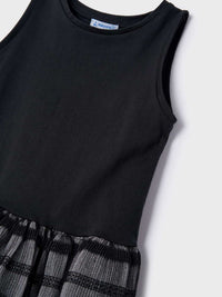 Vestido tricô com tule Marengo vi (Cinza Escuro)  para Menina - Mayoral