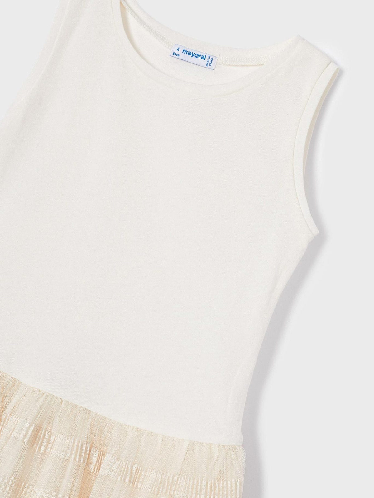 Vestido tricô com tule Rosado     (Rosa)  para Menina - Mayoral