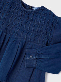 Vestido Ganga Azul ganga (Ganga)  para Menina - Mayoral