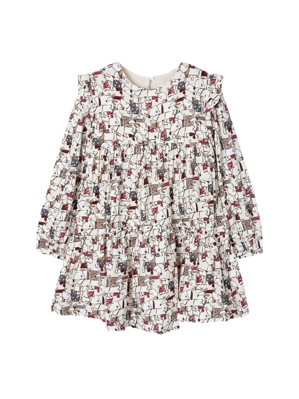 Vestido estampado Grão bico  (Bege)  para Menina - Mayoral