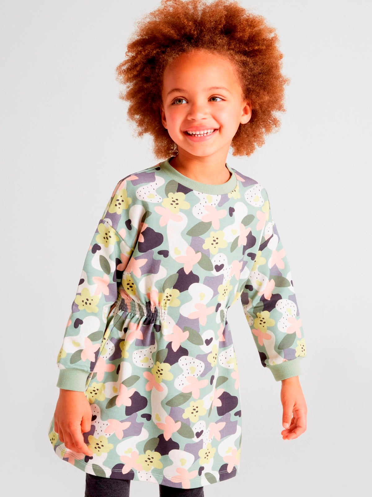 Vestido estampado Menta      (Verde)  para Menina - Mayoral