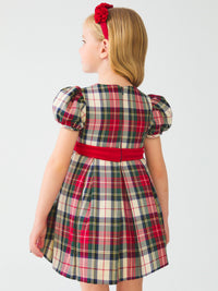 Vestido xadrez escoses Vermelho   (Vermelho)  para Menina - Abel & Lula