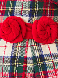 Vestido xadrez escoses Vermelho   (Vermelho)  para Menina - Abel & Lula