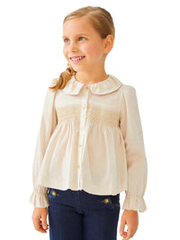 Blusa topos Dourado    (Dourado)  para Menina - Abel & Lula