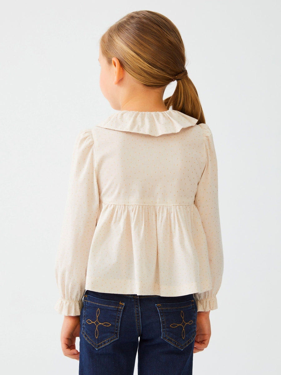 Blusa topos Dourado    (Dourado)  para Menina - Abel & Lula