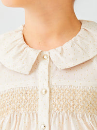 Blusa topos Dourado    (Dourado)  para Menina - Abel & Lula