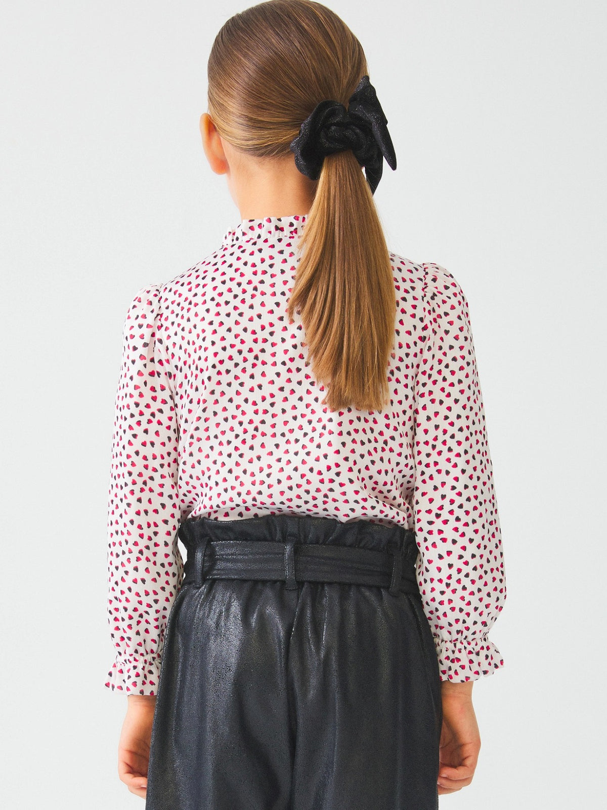 Blusa corações Vermelho   (Vermelho)  para Menina - Abel & Lula