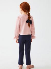 Calça ponto milano Marinho    (Marinho)  para Menina - Abel & Lula