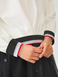 Sweat ponto milano Bco sujo   (Branco)  para Menina - Abel & Lula