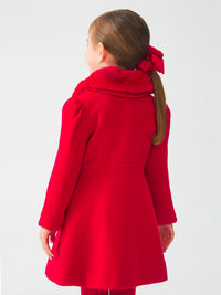 Casaco comprido Vermelho   (Vermelho)  para Menina - Abel & Lula