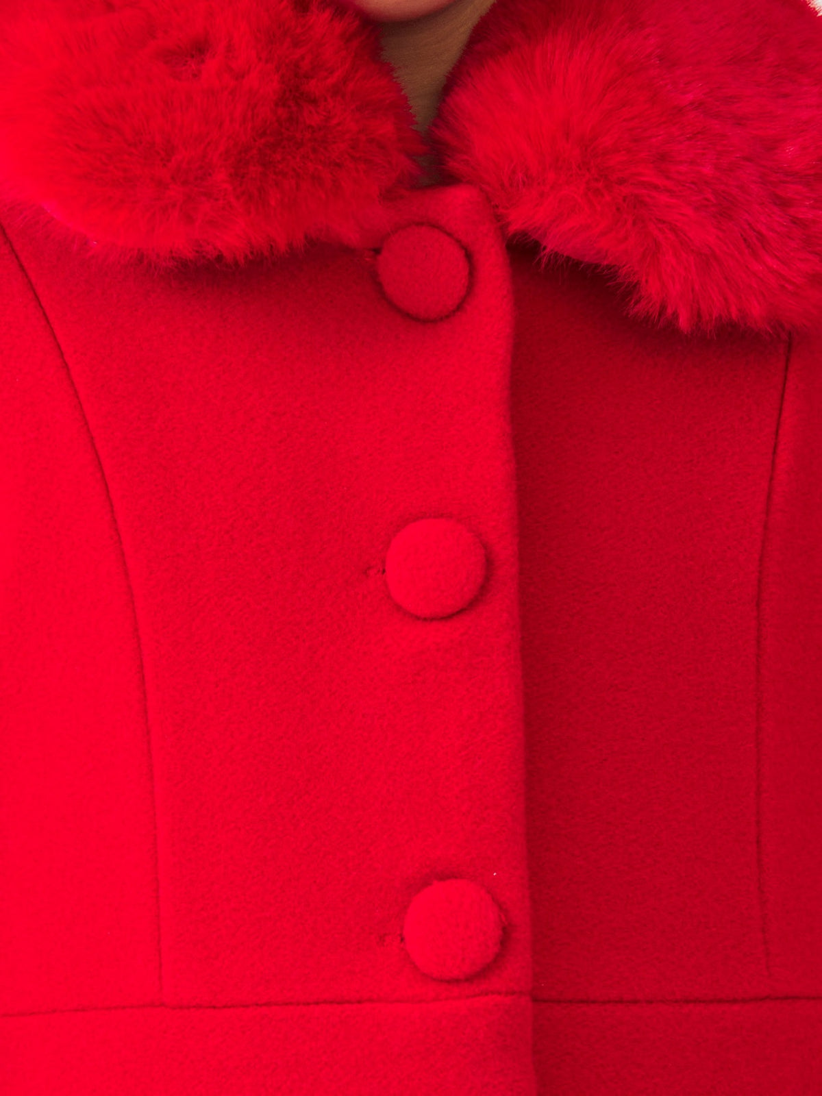 Casaco comprido Vermelho   (Vermelho)  para Menina - Abel & Lula