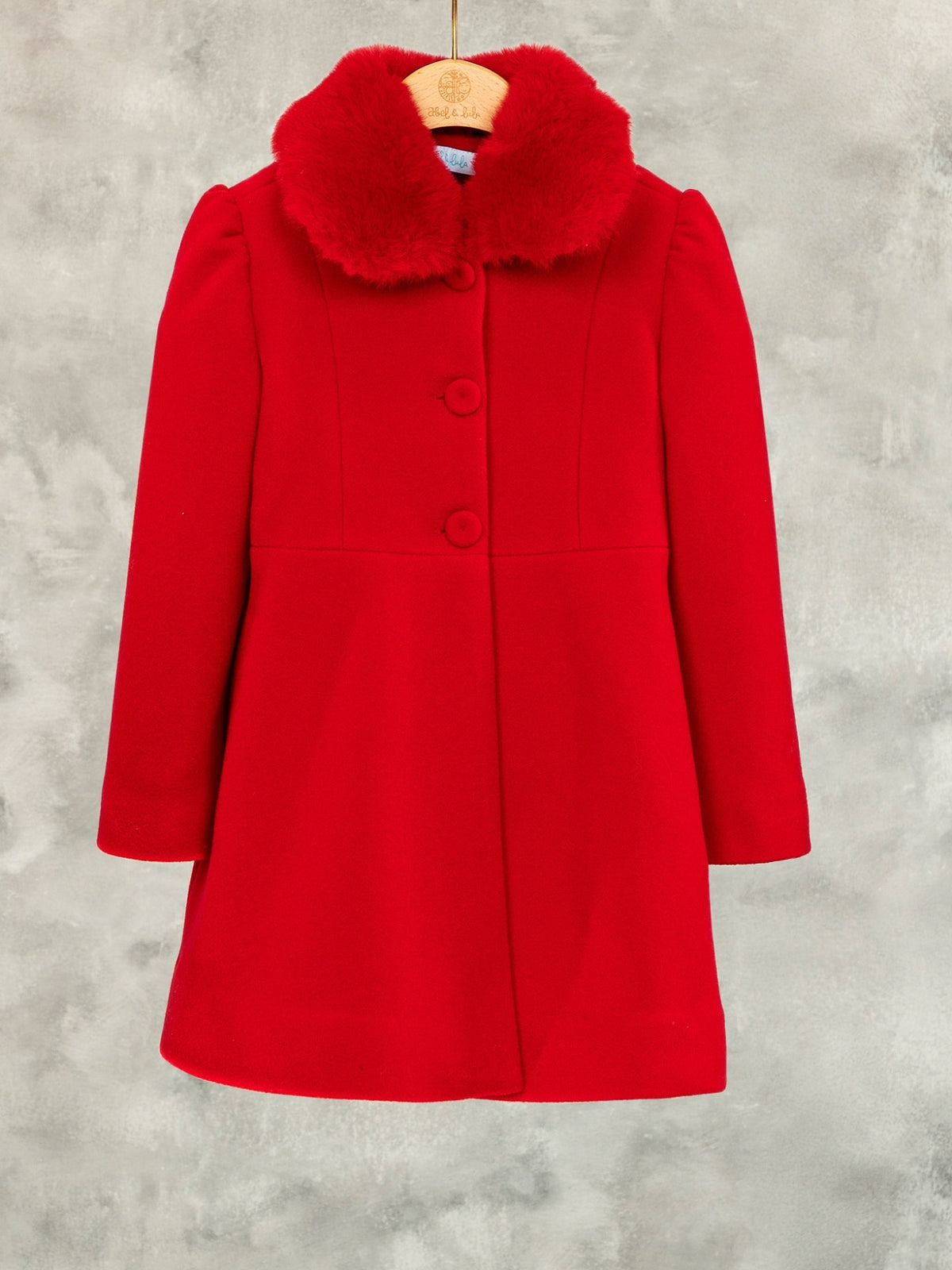Casaco comprido Vermelho   (Vermelho)  para Menina - Abel & Lula