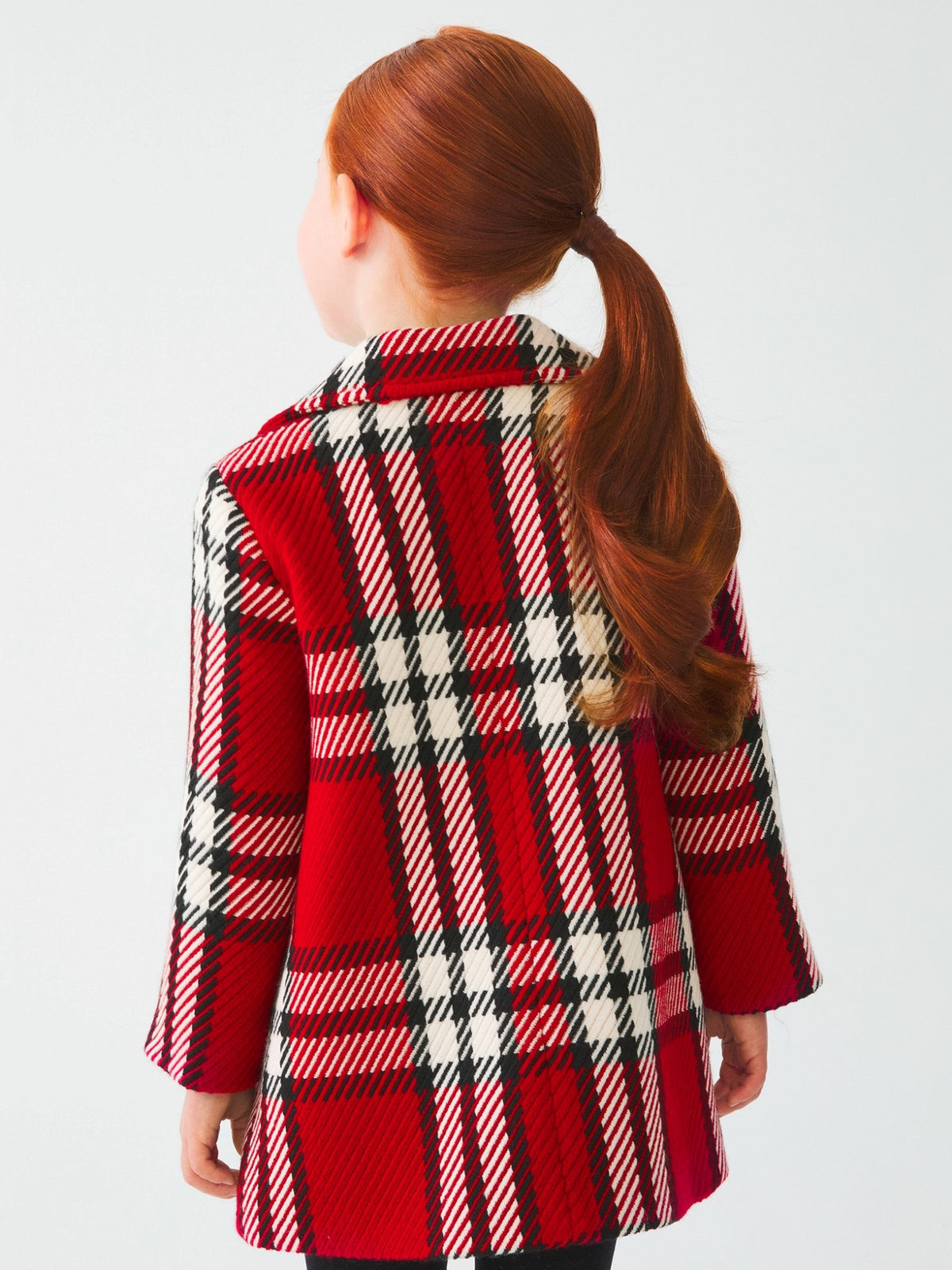 Casaco xadrez Vermelho   (Vermelho)  para Menina - Abel & Lula
