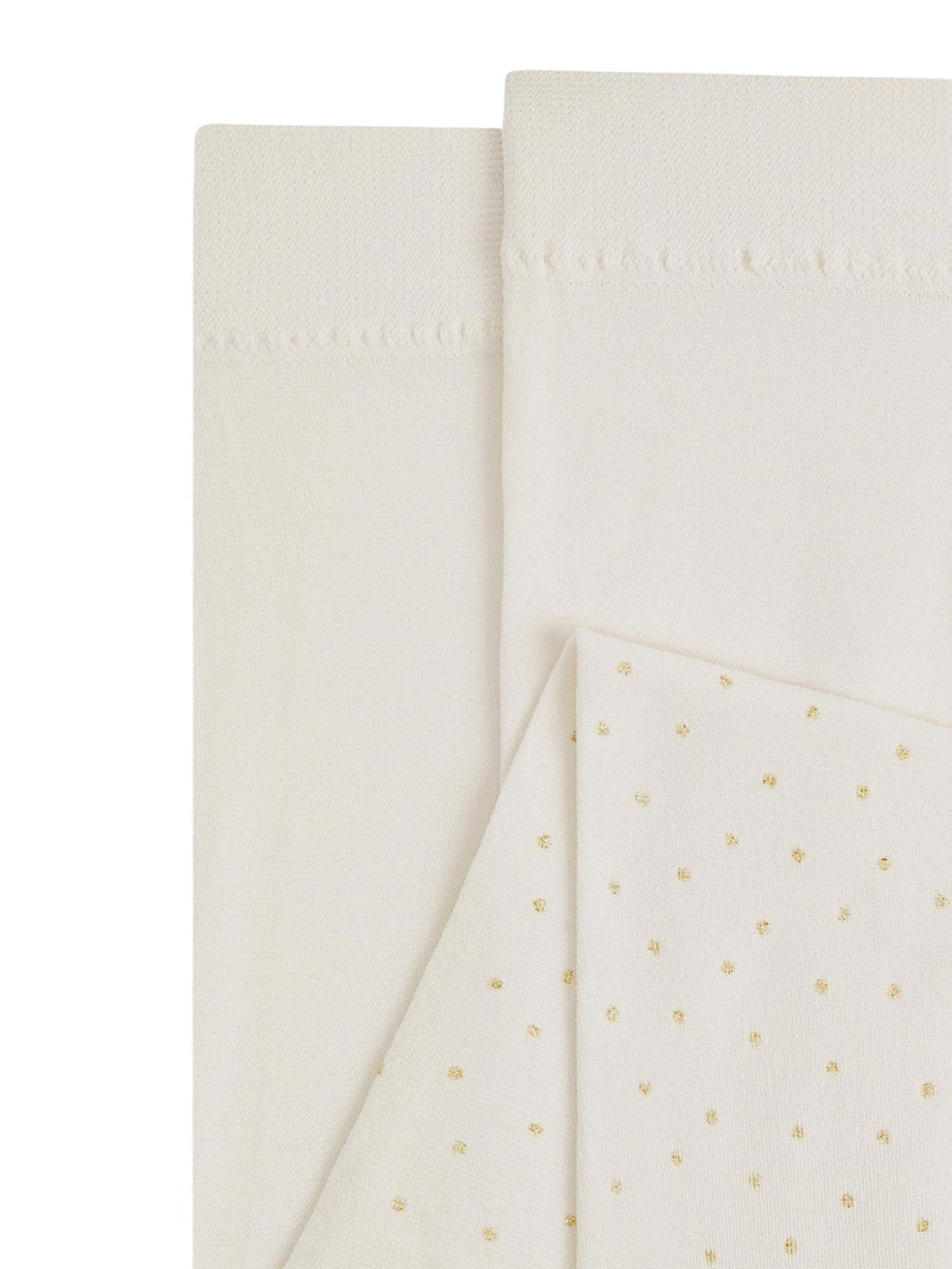Collants glitter Creme-dora (Dourado)  para Menina - Abel & Lula