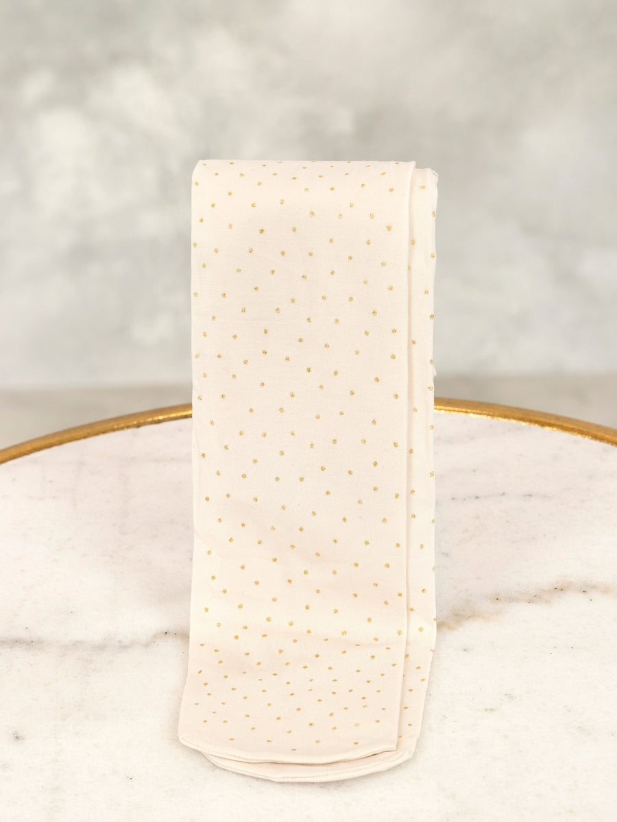 Collants glitter Creme-dora (Dourado)  para Menina - Abel & Lula
