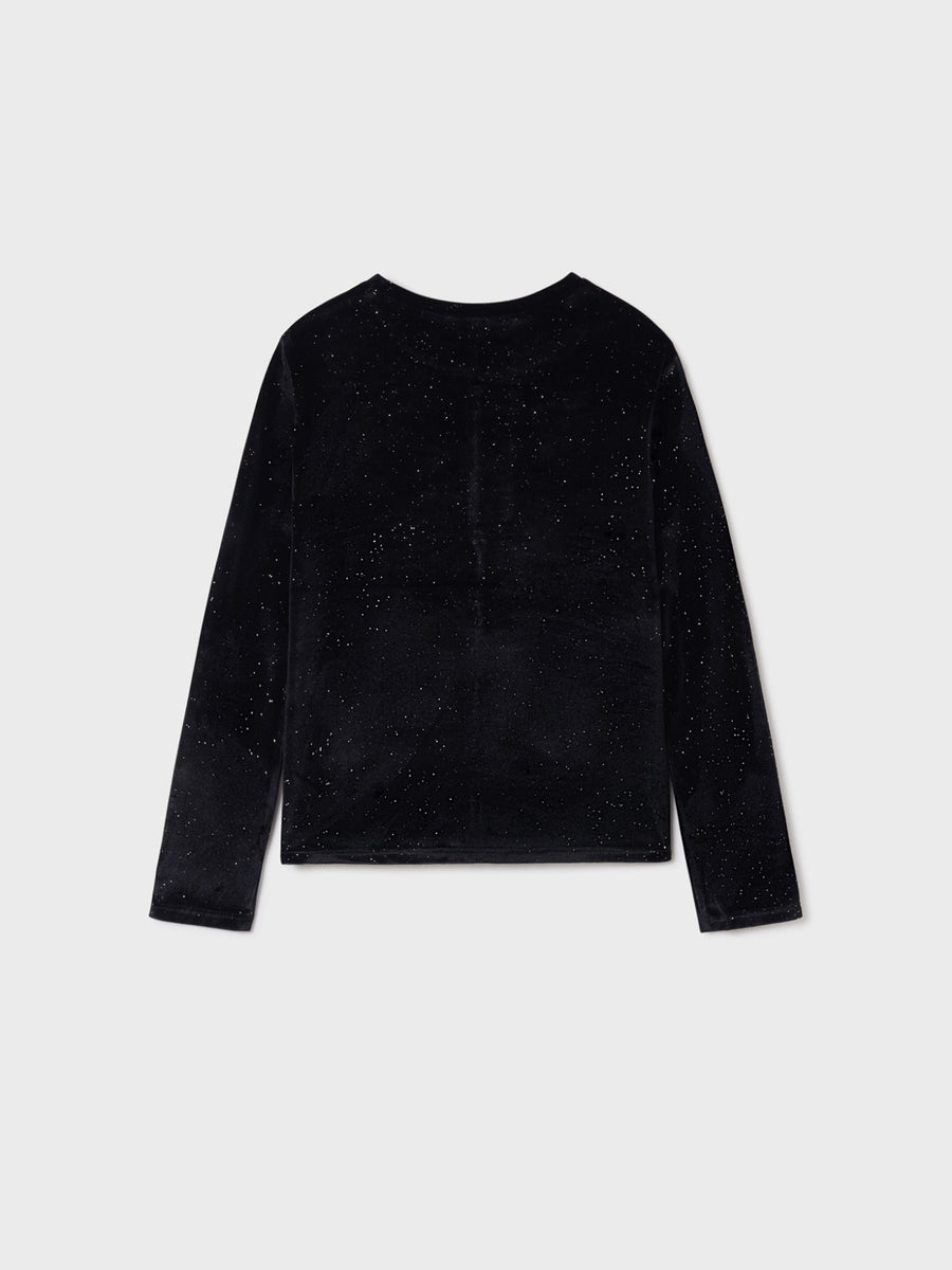 Camisola veludo Preto      (Preto)  para Menina - Mayoral