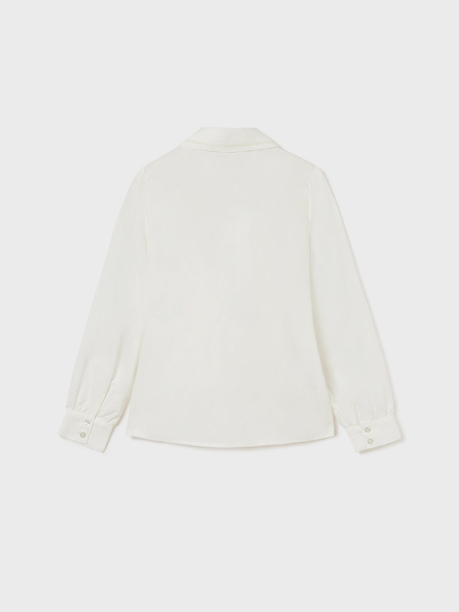 Blusa Crú        (Creme / Pérola)  para Menina - Mayoral