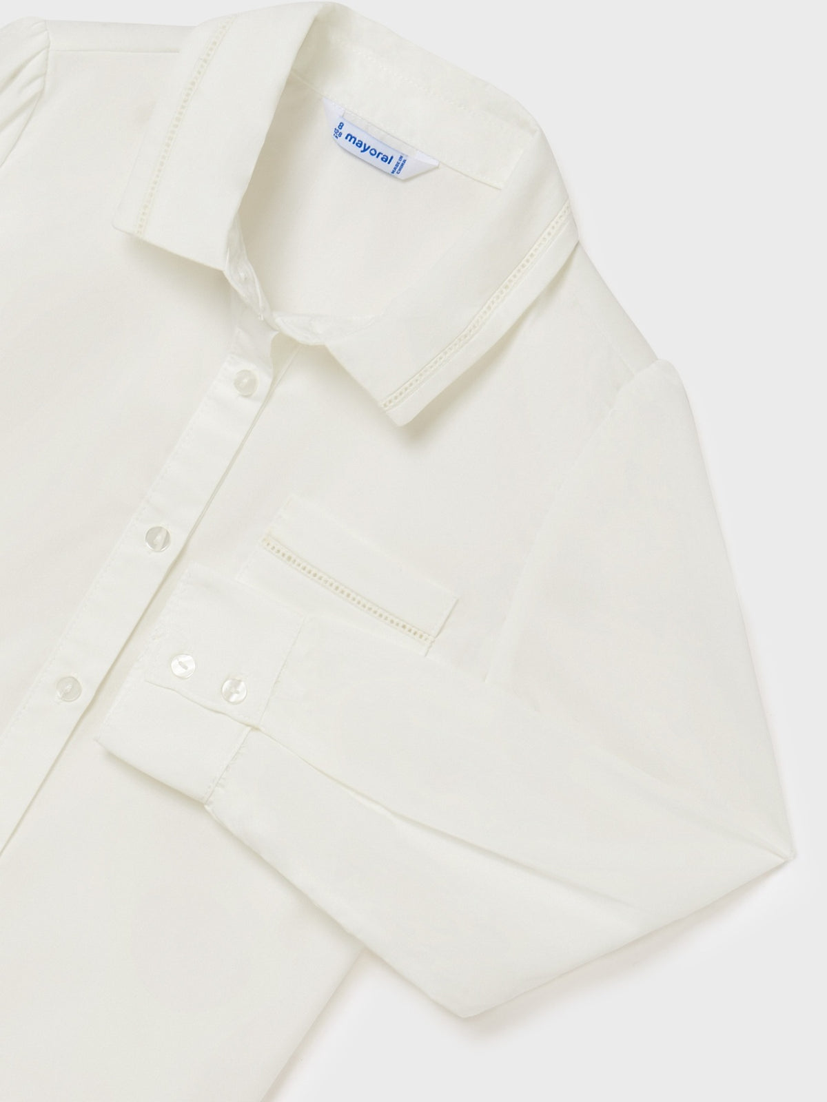 Blusa Crú        (Creme / Pérola)  para Menina - Mayoral