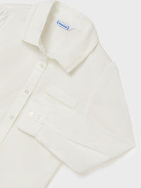 Blusa Crú        (Creme / Pérola)  para Menina - Mayoral