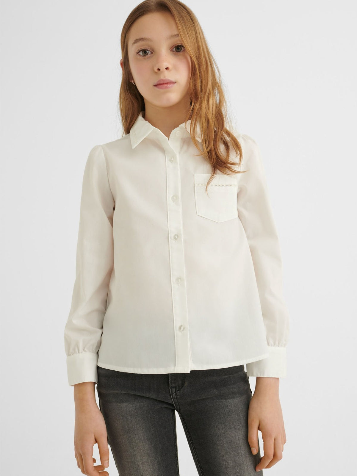 Blusa Crú        (Creme / Pérola)  para Menina - Mayoral
