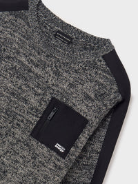 Jersey contrastes Grava vig  (Cinza Claro)  para Menino - Mayoral