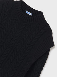 Jersey tranças Preto      (Preto)  para Menina - Mayoral