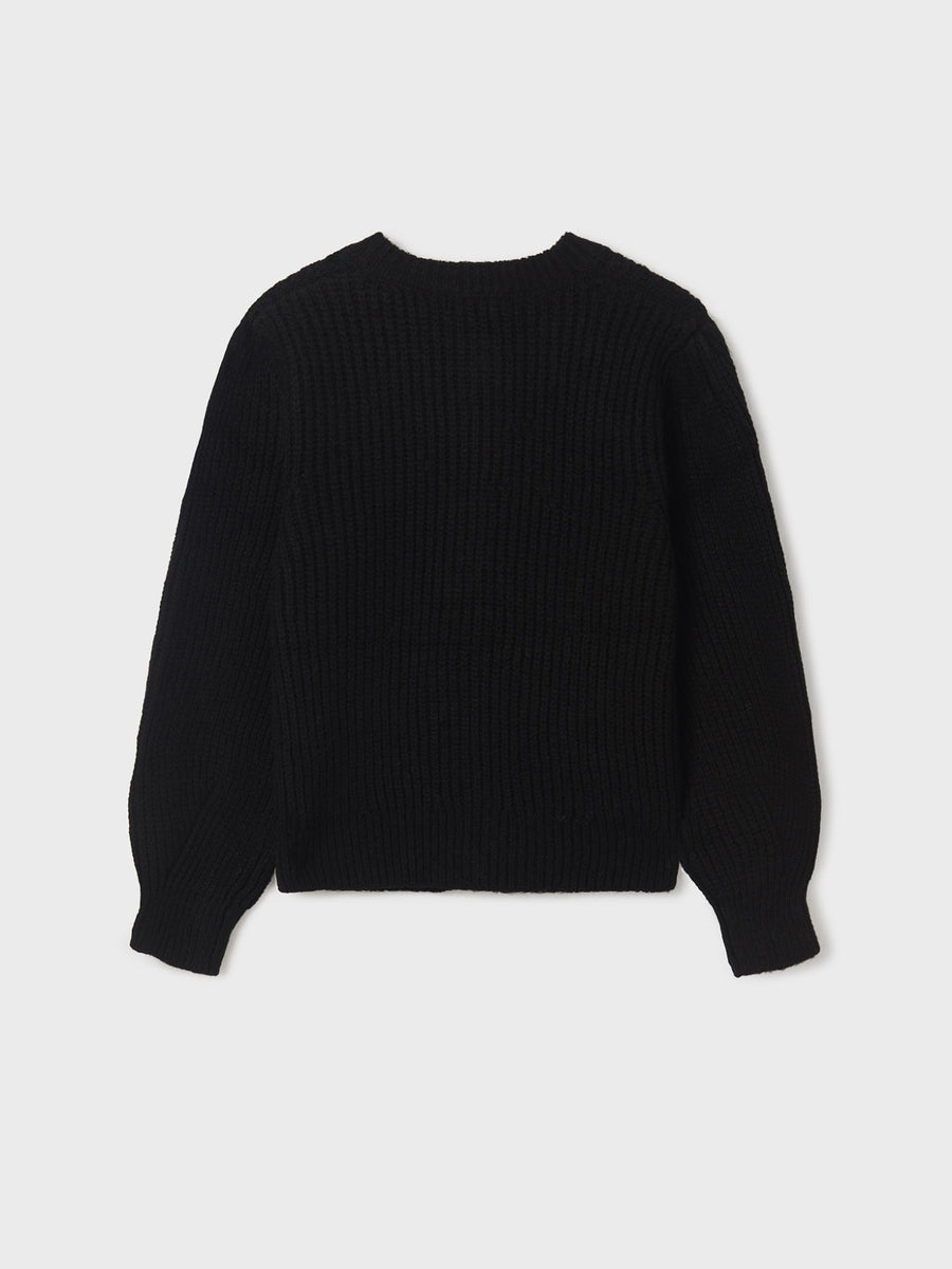 Casaco tricot Preto      (Preto)  para Menina - Mayoral