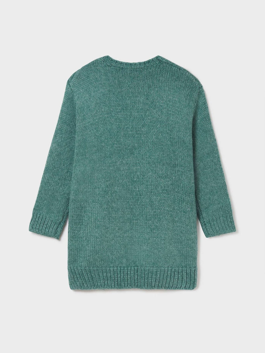 Casaco tricot Pato mesc  (Verde Esmeralda)  para Menina - Mayoral