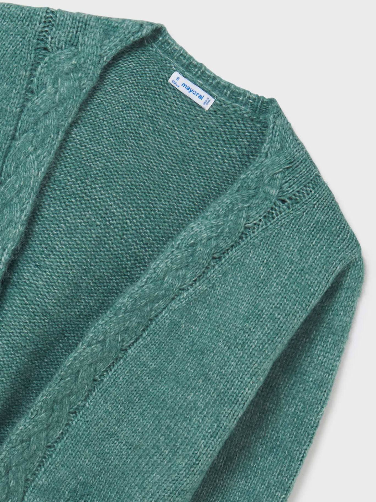 Casaco tricot Pato mesc  (Verde Esmeralda)  para Menina - Mayoral