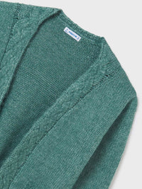 Casaco tricot Pato mesc  (Verde Esmeralda)  para Menina - Mayoral