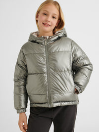 Blusão reversivel Sombra     (Cinza Escuro)  para Menina - Mayoral