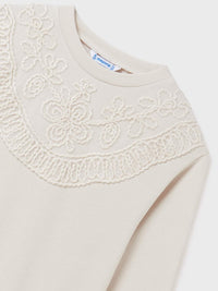 Sweat fantasia Grão bico  (Bege)  para Menina - Mayoral