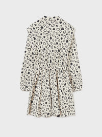Vestido felpa estampado Grão bico  (Bege)  para Menina - Mayoral