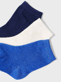 Pack 3 soquetes lisos Klein vig  (Azul)  para Bebé Menino - Mayoral