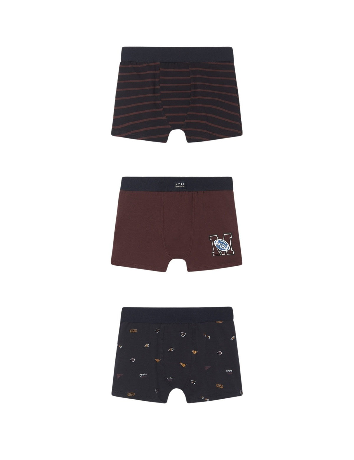 Set 3 boxers Ameixa     (Bordeaux)  para Menino - Mayoral