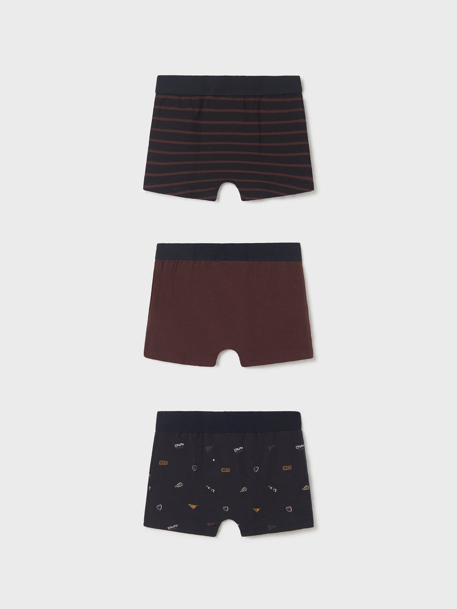 Set 3 boxers Ameixa     (Bordeaux)  para Menino - Mayoral