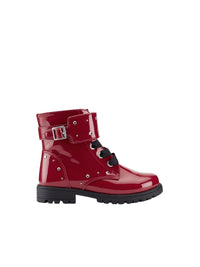 Botim motoqueiro charol Vermelho   (Vermelho)  para Menina - Mayoral