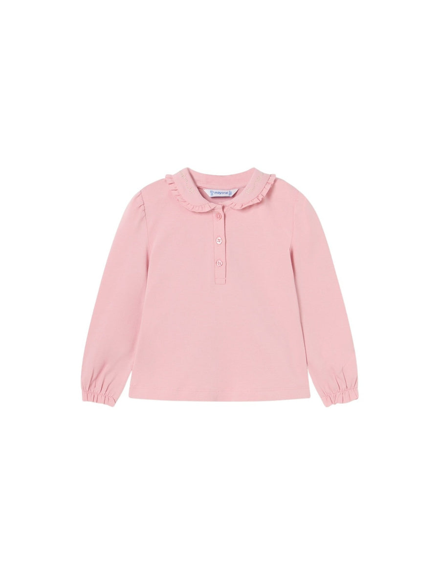 Polo m/comp. básico bebé Rosado (Rosa)  para Bebé Menina - Mayoral