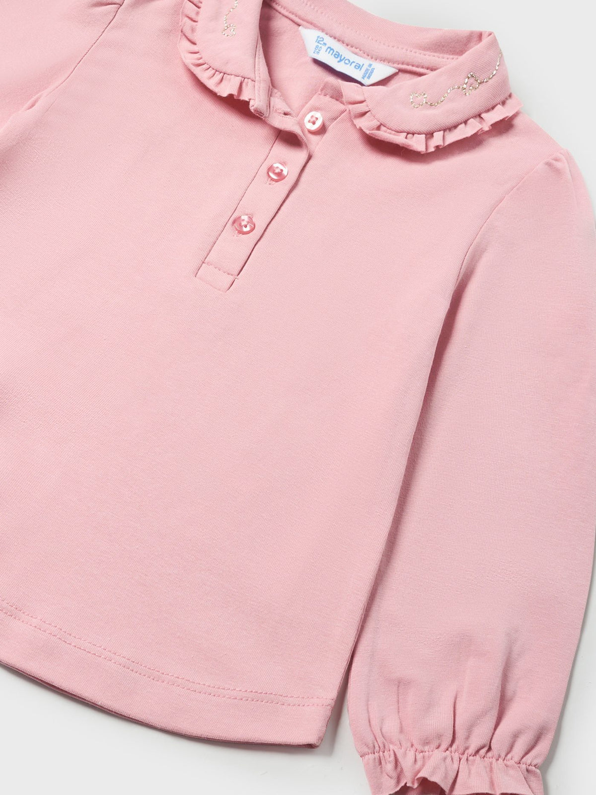 Polo m/comp. básico bebé Rosado (Rosa)  para Bebé Menina - Mayoral