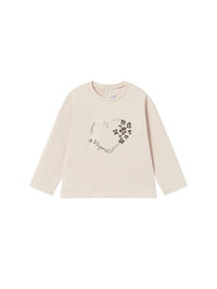 Camiseta básica bebé Grão bico (Bege)  para Bebé Menina - Mayoral