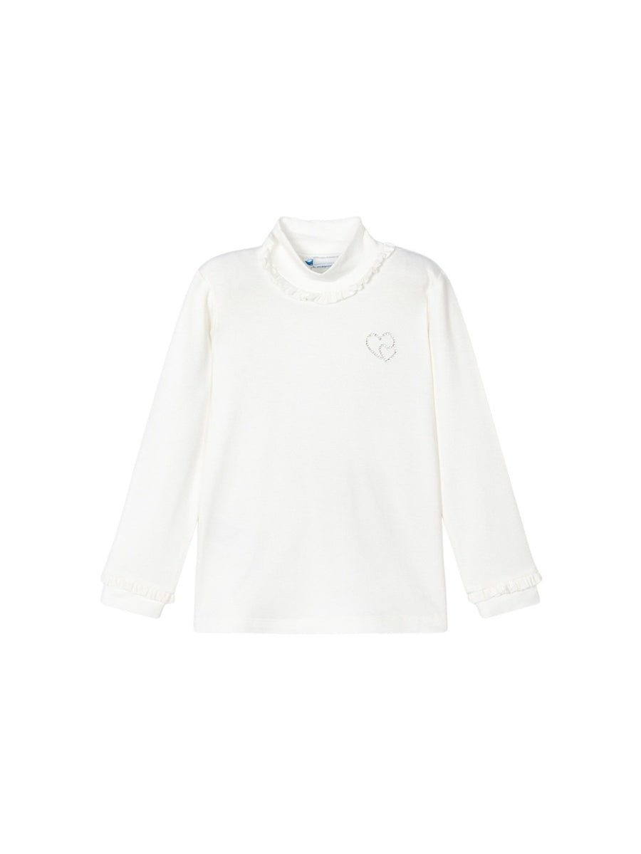 Camisola viscose básica Crú (Creme / Pérola)  para Menina - Mayoral